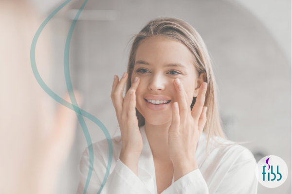 Happy Patient looking in mirror