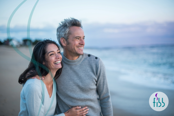 Couple enjoying the beach
