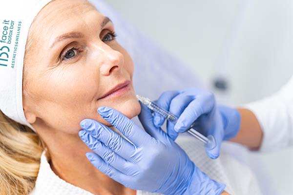 Injection performed on patient face at FIBB